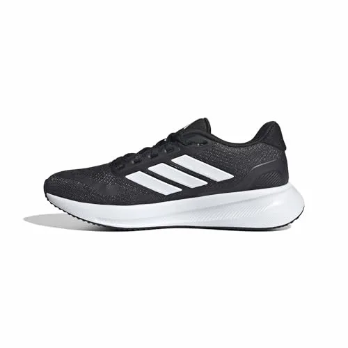adidas Mujer Runfalcon 5 Wide Running Shoes, Core Black/Cloud White/Core Black, 38 EU