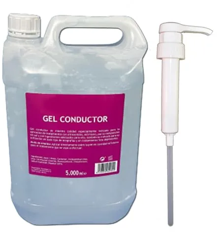 Gel conductor ultrasonidos 5L + Válvula | Gel par Electroterapia, radiofrecuencia.