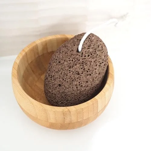 Feel Natural – Piedra pómez volcánica – Exfoliante, raqueadora, pulidora y suavizante natural, para todo tipo de piel, accesorio para pedicura – 1 unidad
