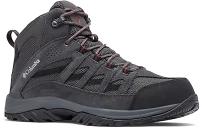 Columbia Crestwood Mid Wp, Botas para senderismo Hombre, Dark Grey Deep Rust 2024, 43 EU