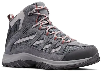 Columbia Crestwood Mid Wp, Botas para senderismo Mujer, Graphite Daredevil 2024, 38 EU