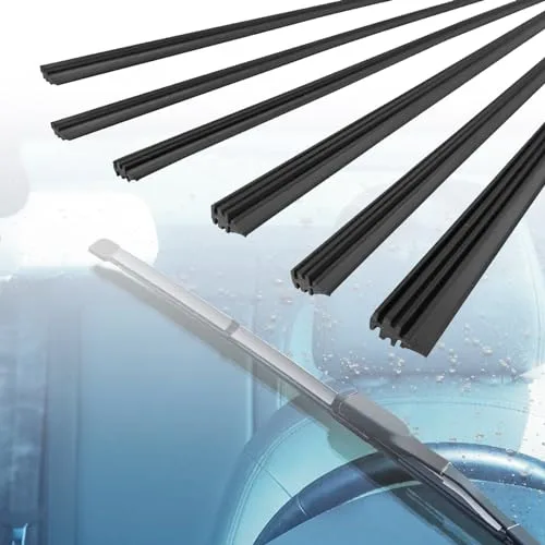 4 gomas limpiaparabrisas, goma de repuesto universal para, goma limpiaparabrisas universal, compatible con todos los, se puede cortar (800 mm)