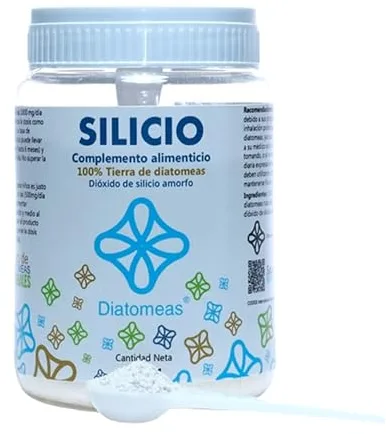 Tierra de Diatomeas Consumo Humano 150g | Grado Alimenticio, Apto +12 Años | Contiene cucharilla medidora | Envase para más de 50 días tomando 3 g por día | Marca Diatomeas