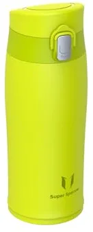 Super Sparrow Botella Agua Acero Inoxidable - Botella Termica - 350ml - Termo Sin BPA, Botella de agua para niños - Incluye 2 Tapas : con Pajita y con Boquilla