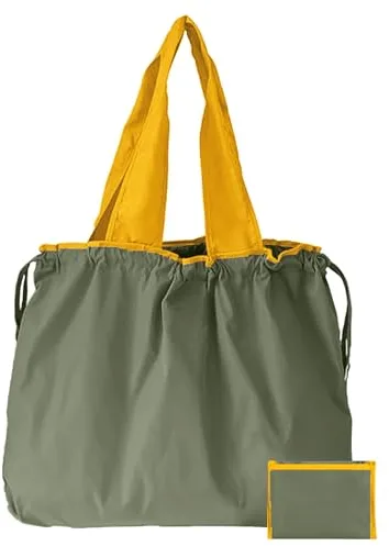 GFYFYZ Bolsas de compras plegables resistentes y reutilizables mochila de cordón en tejido de nylon Oxford 210T - ¡Soporta más de 50 libras de peso para Compras,Casa,Viajes,Acampar al Aire Libre