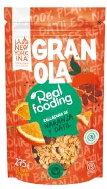 La Newyorkina Granola Real Fooding 275g Con Aceite de Oliva Virgen Extra y Pasta de Dátil