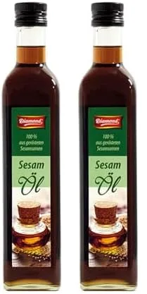 Diamond Aceite De Sesamo Tostado 100% 500 g (Paquete de 2)