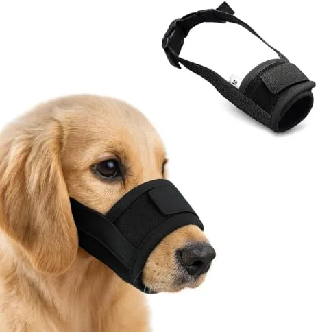 Bozal para Perros Grandes, Medianos y Pequeños - Antiladridos y Adiestramiento. Ajustable. Tallas S, M, L, XL, XXL. Evita Comer accidentalemente (XL)