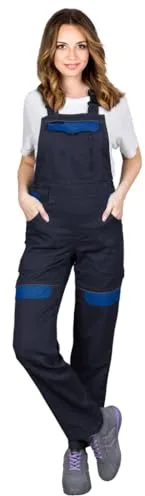 Reis Peto Protector CORTON-L-B para Mujer, 100% Algodón, Alta Comodidad y Seguridad, Reflectante, Ajustable, Color: azul marino - azul, Talla 42