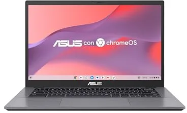 ASUS Chromebook Plus CX3402CBA-PQ0381 - Ordenador Portátil con la IA de Google 14" Full HD (Intel Core i3-1215U, 8GB RAM, 128GB Flash, UHD Graphics, ChromeOS) Gris Roca - Teclado QWERTY español