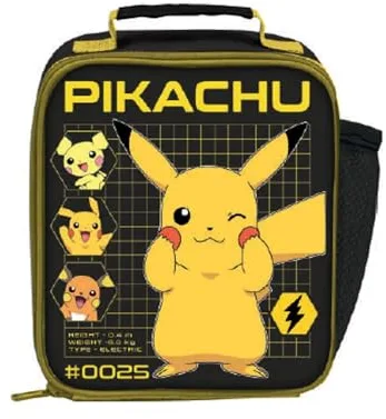 Kids Licensing Bolsa Isotérmica Infantil con Diseño de Pikachu - Térmica, Compacta y Ligera – Ideal para Meriendas, Excursiones y Vuelta al Cole