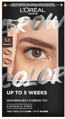 L'Oréal Paris Brow Color Tinte De Cejas Semipermanente, 5.0 Brunette