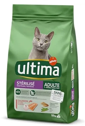 Ultima Esterilizado Adult Salmón - Comida Seca para Gatos - 10kg