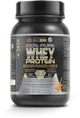 Whey Protein Healthy Fusion | Proteína pura con Colágeno, Magnesio y Vitamina B6 | 43g proteína + 9g BCAA | Mejora tus entrenamientos, aumenta masa muscular y fortalece articulaciones | 1 kg
