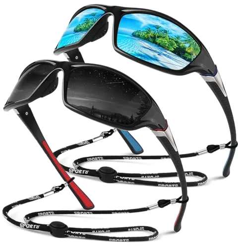 Sunier Gafas de Sol Hombre Mujer Polarizadas Deportivas Gafas de Sol Conduciendo Pesca Ciclismo Protección 100% UV400