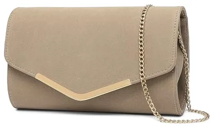 Miss Lulu Bolso Mujer Bandolera Pequeño, Clutch para Fiesta - Ideal para Fiestas y Movilidad Diaria - Con Espacio Especial para Teléfono - Duradero y Estiloso