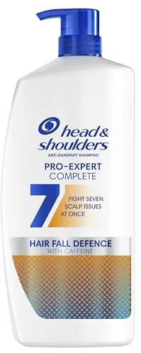 H&S Pro-Expert 7 Champú Anticaspa Anticaída 800ml con Cafeína, Combate 7 Síntomas de la Caspa para Una Protección Completa del Cuero Cabelludo, Previene Caída Capilar, Clínicamente Probado
