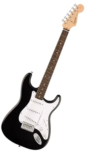 Fender Squier Debut Series Stratocaster Guitarra Eléctrica, Guitarra para Principiantes, con 2 Años de Garantía, Negro