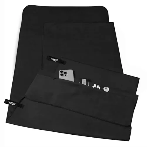 Set de 2 Toallas Microfibra Gimnasio, Compactas, Ultraligeras y de Secado Rápido, para Deporte y Piscina