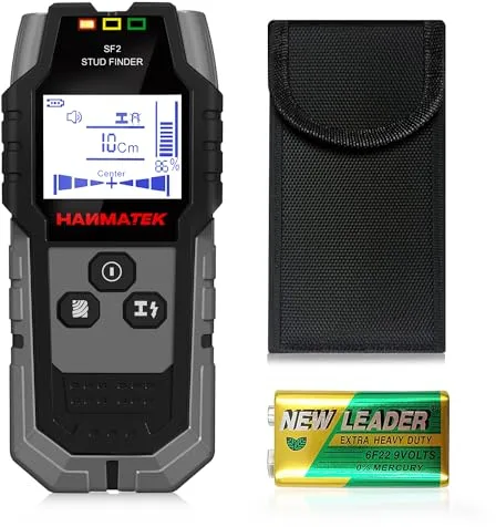 Detector, Sensor Electrónico 4 en 1, Escáner de Pared, Detector de Tubería Metálica con Pantalla LCD para Detectar Madera, Metal, Cables en la Pared y Magnéticos o No Magnéticos