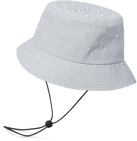 TAGVO Gorro Pescador Impermeable para Mujer Gorro Lluvia Plegable Sombrero Pescador Transpirable al Aire Libre Sombrero de Sol con Protección UV Bucket Hat Unisexo 56-64CM