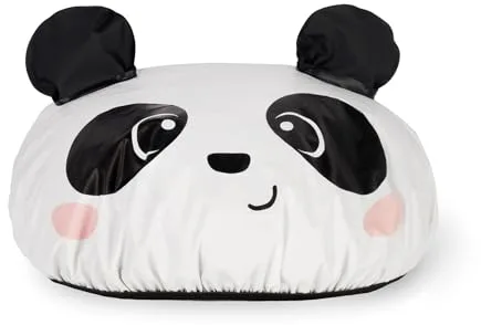Legami - Gorro de ducha The Shower Must Go On, reutilizable impermeable, borde elástico, talla única, material EVA, tema Panda