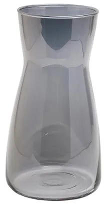 Florero de Cristal Transparente, 20 cm de Alto, jarrón de Cristal para decoración de Mesa, jarrón Decorativo para Hierba de Pampas, Tulipanes, orquídeas, Rosas, Flores se