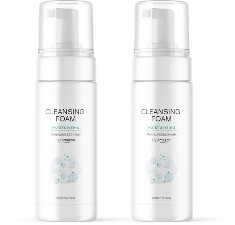 by Amazon Espuma limpiadora para la cara, 2 x 200 ml