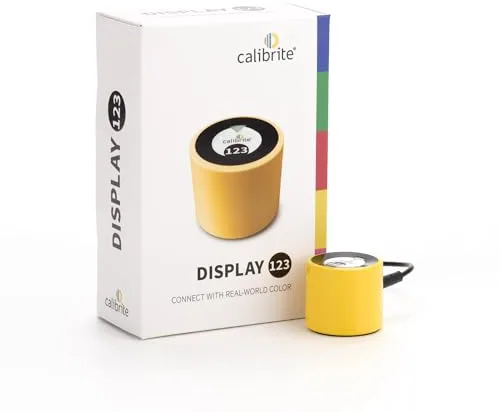 Calibrite Display 123 - Dispositivo de calibración de Monitor fácil de Usar Que Garantiza Colores Verdaderos con precisión y sin Esfuerzo