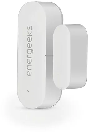 Energeeks - Sensor Apertura Wifi Inteligente - Sensor Crepuscular Incorporado - Notificaciones Móviles - Automatiza tu Hogar al Abrir o Cerrar Puertas/Ventanas - App Móvil - Compatible Alexa/Google