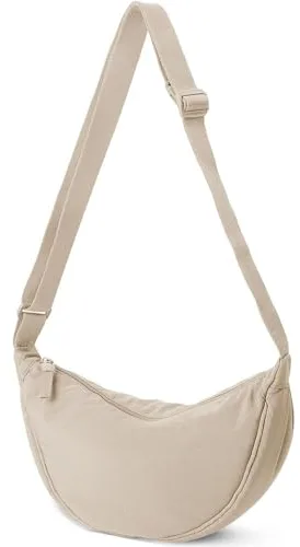 YingStar Bolso Bandolera Cruzado Mujer Hombre Bolso de Mano Movil Pequeño Mujer Nylon Bolsos Pecho Hombre Verano Bolsos Cartera Bandolera Pequeña Bolsa Crossbody Bag bolso Riñonera Beige