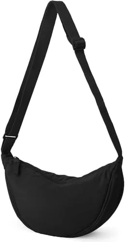 YingStar Bolso Bandolera Cruzado Mujer Hombre Bolso de Mano Movil Pequeño Mujer Nylon Bolsos Pecho Hombre Verano Bolsos Cartera Bandolera Pequeña Bolsa Crossbody Bag bolso Riñonera Negro