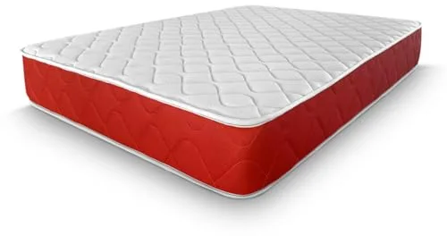 amuéblate Online - Colchón Viscoelástico Visco Red Reversible, Firmeza-Dureza Media-Alta, Grosor 20cm, Antiácaros, Antibacerias e Hipoalergénico, 80x190