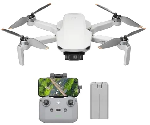 DJI Mini 4K, dron con cámara 4K UHD para adultos, menos de 249g, estabilización en 3 ejes, transmisión de vídeo a 10 km, regreso automático, 1 batería para un tiempo máx. de vuelo de 31 min