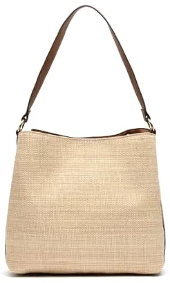 MISAKO Rangrito bolso hobo efecto rafia con asa bandolera ED. Mujer - Rangrito Natural 26 X 28 X 12 cm