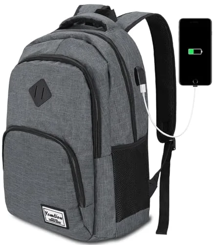 YAMTION Mochila Escolar,Mochila Instituto Hombre y Mujer Juvenil Mochila Portatil para Adolescente Estudiante Universidad Instituto Oficina Trabajo