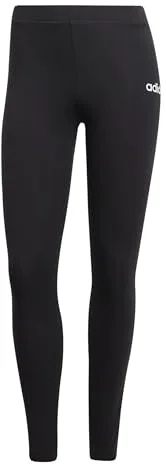 adidas Donna ESSENTIALS LINEAR COTTON LEGGINGS, Black/White, M