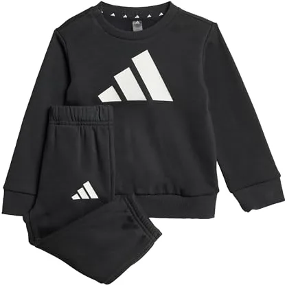 adidas Unisex - Bimbi 0-24 BIG LOGO ESSENTIALS JOGGER, Black/White, 2-3 Years