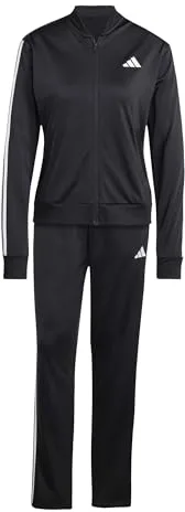 adidas Donna ESSENTIALS 3-STRIPES TRACKSUIT, Black, M