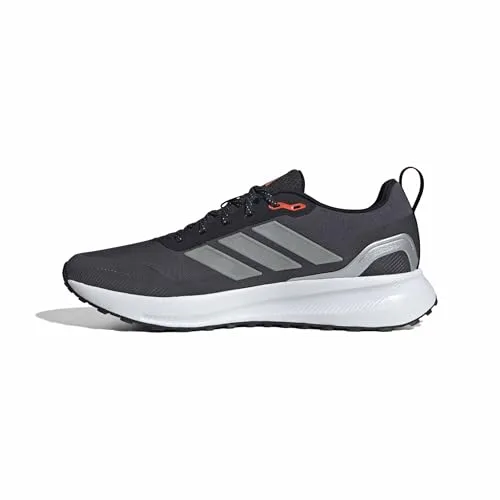 adidas Hombre RUNFALCON 5 TR Running Shoes, Core Black/Silver Metallic/Carbon, 44 2/3 EU