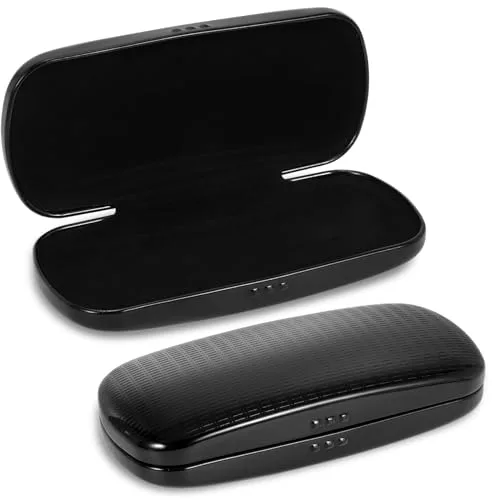 Hifot Funda Gafas Rigida, Aluminio Organizador de Gafas, Metal Funda Gafas de Sol, Estuche Gafas para Mujer Hombre