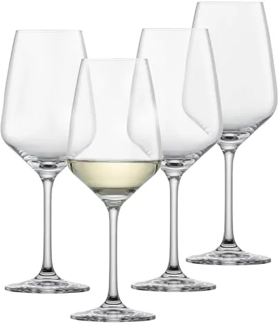 SCHOTT ZWIESEL Copas de vino blanco Tulip (set de 4), copas intemporales para vino blanco, copas de cristal Tritan aptas para lavavajillas, fabricadas en Alemania (art. nº. 123609)