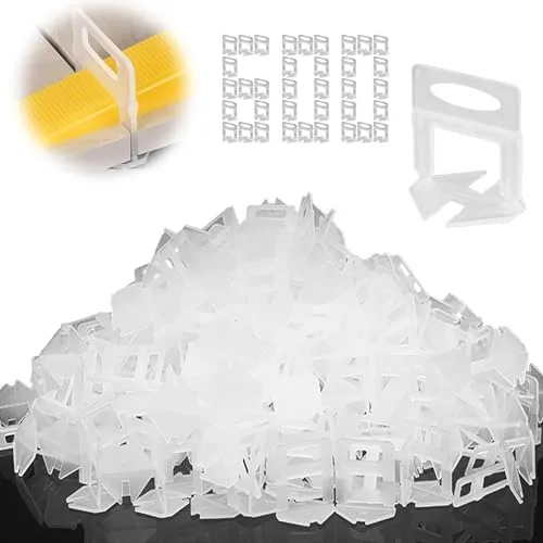 CZAYEFNH Niveladores para Azulejos, Paquete de 600 Espaciadores de 1 mm para un Ajuste Preciso Sistema de Nivelación de Plástico