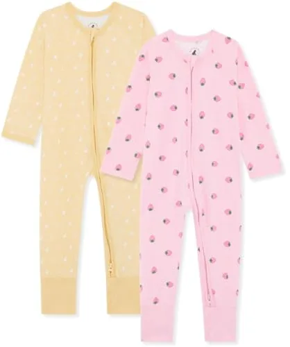 Bramble & Bear Pijama Bebé Niño y Niña (Packs de 2) - Algodón Orgánico. Pijamas Enteros para Bebés Supersuaves, Baya Y Oso, 9-12 Meses