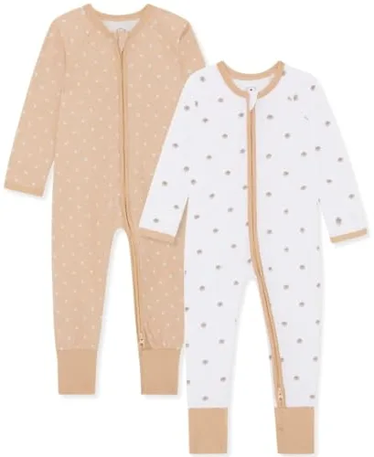 Bramble & Bear Pijama Bebé Niño y Niña (Packs de 2) - Algodón Orgánico. Pijamas Enteros para Bebés Supersuaves, Zarza Y Galleta, 18-24 Meses