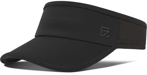 GADIEMKENSD Sombrero para el Sol para Mujeres y Hombres, Accesorios de Golf, Viseras de Verano para la Playa, Ajustable para Correr y Tenis, Parche Solar, Cómodo para Deportes al Aire Libre, Negro