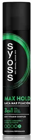 Syoss - Laca Max Fijación, 1 uds de 300ml, 48h de fijación Mega Fuerte, Ayuda a proteger el pelo de la humedad y de los rayos solares, Cabello como recién salido de la peluquería