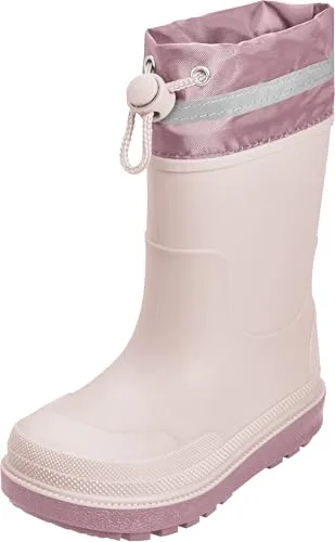 Playshoes - Gummistiefel, Botas de lluvia niños unisex, Rosa Stulpe,