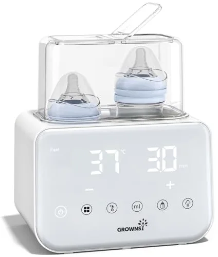 Calienta Biberones | Esterilizador Biberones | Calentador rápido de alimentos para bebés 10-en-1 y descongelador Calentador pantalla LCD Control preciso de temperatura para leche materna