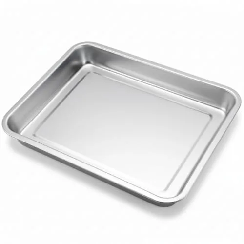 Bandeja de Horno 45 cm que Encaja en Raíles del Horno (44,5×34,5 cm medidas reales de la bandeja) – Acero Inoxidable 304/430 – Borde Reforzado – Apta Lavavajillas